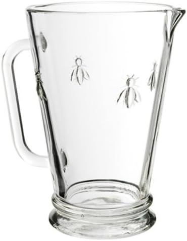 La Rochere Napoleon Bee Glass Pitcher – 34.0 oz, Decorative Glassware w/ The French Bee Embosse... | Amazon (US)