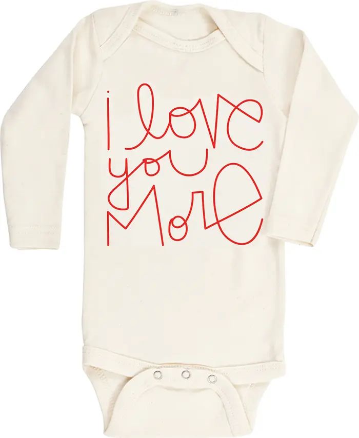 Tenth & Pine Love You More Long Sleeve Organic Cotton Bodysuit | Nordstrom | Nordstrom