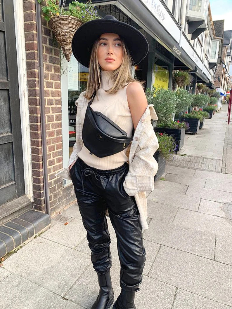 Read the full title
    Leather Bum Bag - Personalised Leather Bag | Etsy (US)