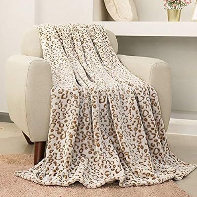 FY FIBER HOUSE Flannel Fleece Throw Blanket, Lightweight Cozy Plush Microfiber Bedspreads for Adu... | Amazon (US)