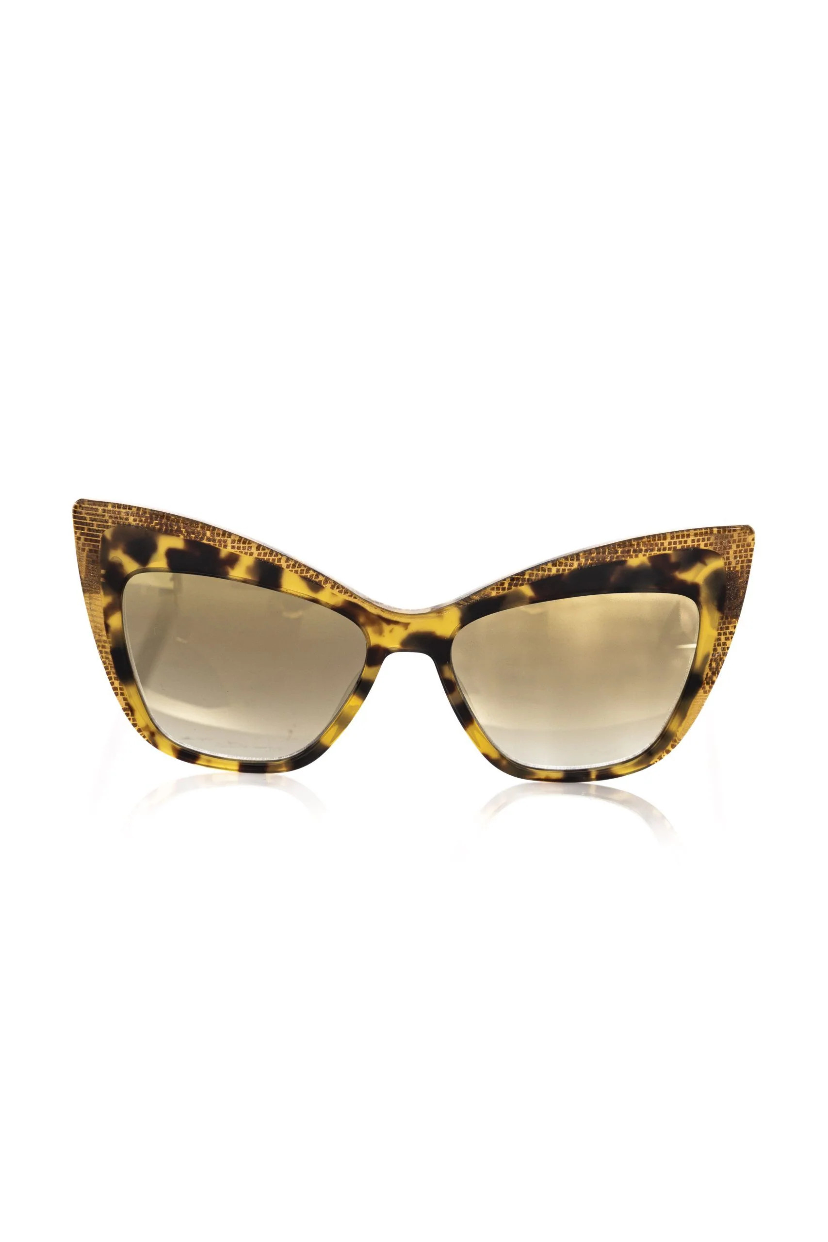 Frankie Morello Glamorous yellow Turtle Cat Eye Women's Shades | Shop Simon