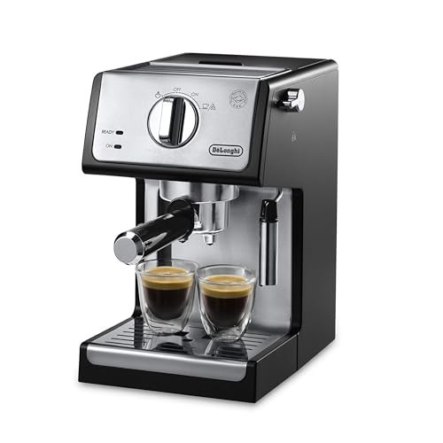 De'Longhi 15-Bar Pump Espresso Machine with Milk Frother & Temperature Control - Compact Home Barista Coffee Maker for Espresso, Latte, Cappuccino & Iced Coffee, Easy to Clean Design | Amazon (US)