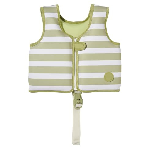 SUNNYLiFE Swim Vest - Constructed with Neoprene Plus a Secure Front Zip and Develop Water Confidence. | Toddler Swim Vest (Into The Wild Khaki, 2-3) | Amazon (US)