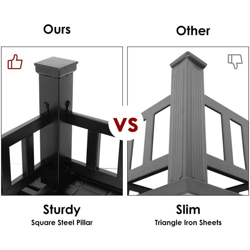 Porterville 14'' H x 32'' W Iron Wood Burning Outdoor Fire Pit Table | Wayfair North America