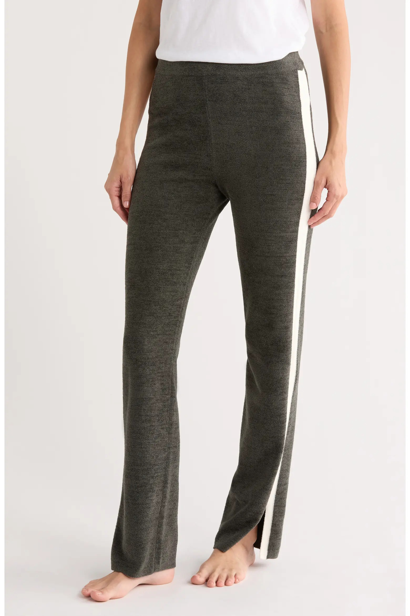 Barefoot Dreams® CozyChic® Ultra Lite® Side Stripe Slim Straight Leg Pants (Women) | Nordstrom... | Nordstrom Rack