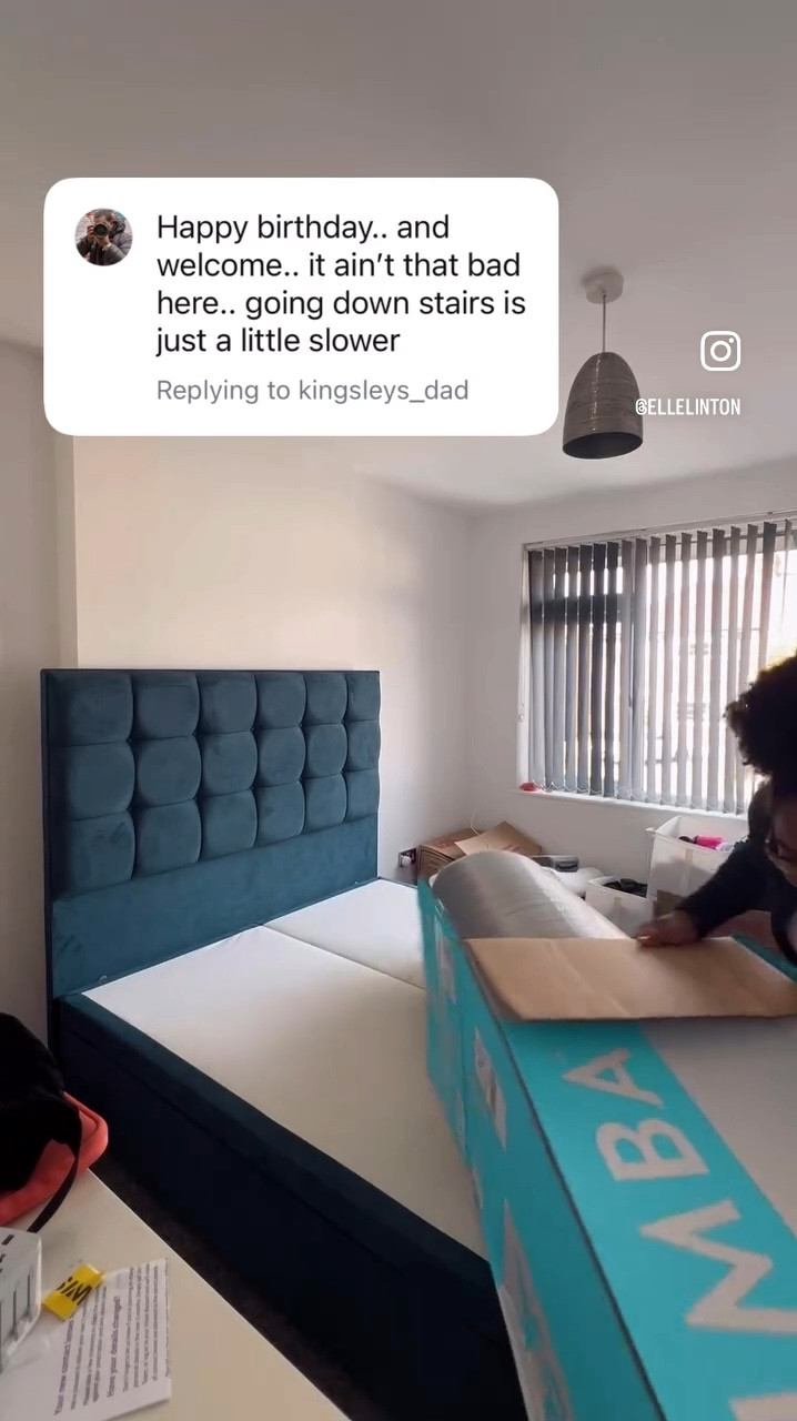 Simba, bed, mattress, king sized bed, king sized mattress, master bedroom, bedroom makeover, sale blue bed, headboard, ottoman bed

#LTKsale #LTKhome #LTKuk