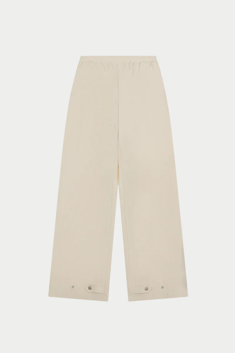 BARREL LEG SHELL TROUSERS - ECRU | The Couture Club