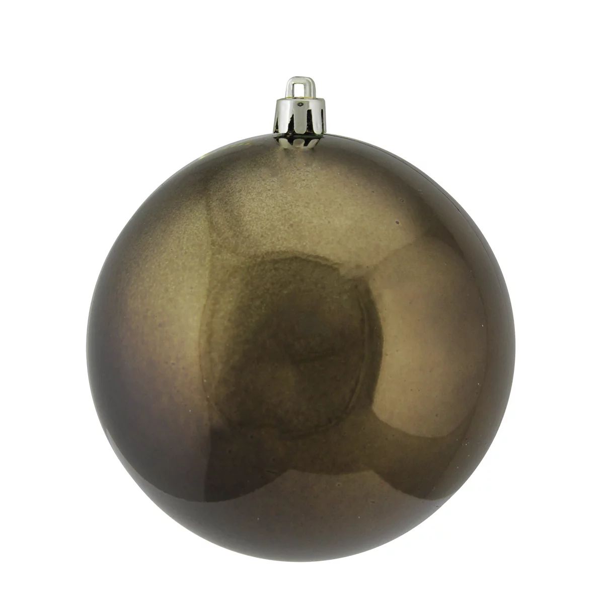 Vickerman Shiny Chocolate Brown Shatterproof UV Resistant Christmas Ball Ornament 4 (100mm) | Walmart (US)