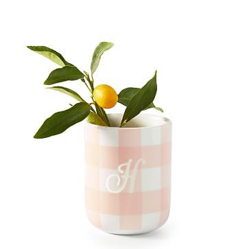 Gingham Ceramic Vase | Mark and Graham