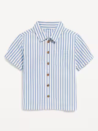 Printed Short-Sleeve Pocket Shirt for Toddler Boys | Old Navy (US)