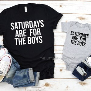 Saturdays are for the boys Baby/Youth Shirt | Etsy (US)