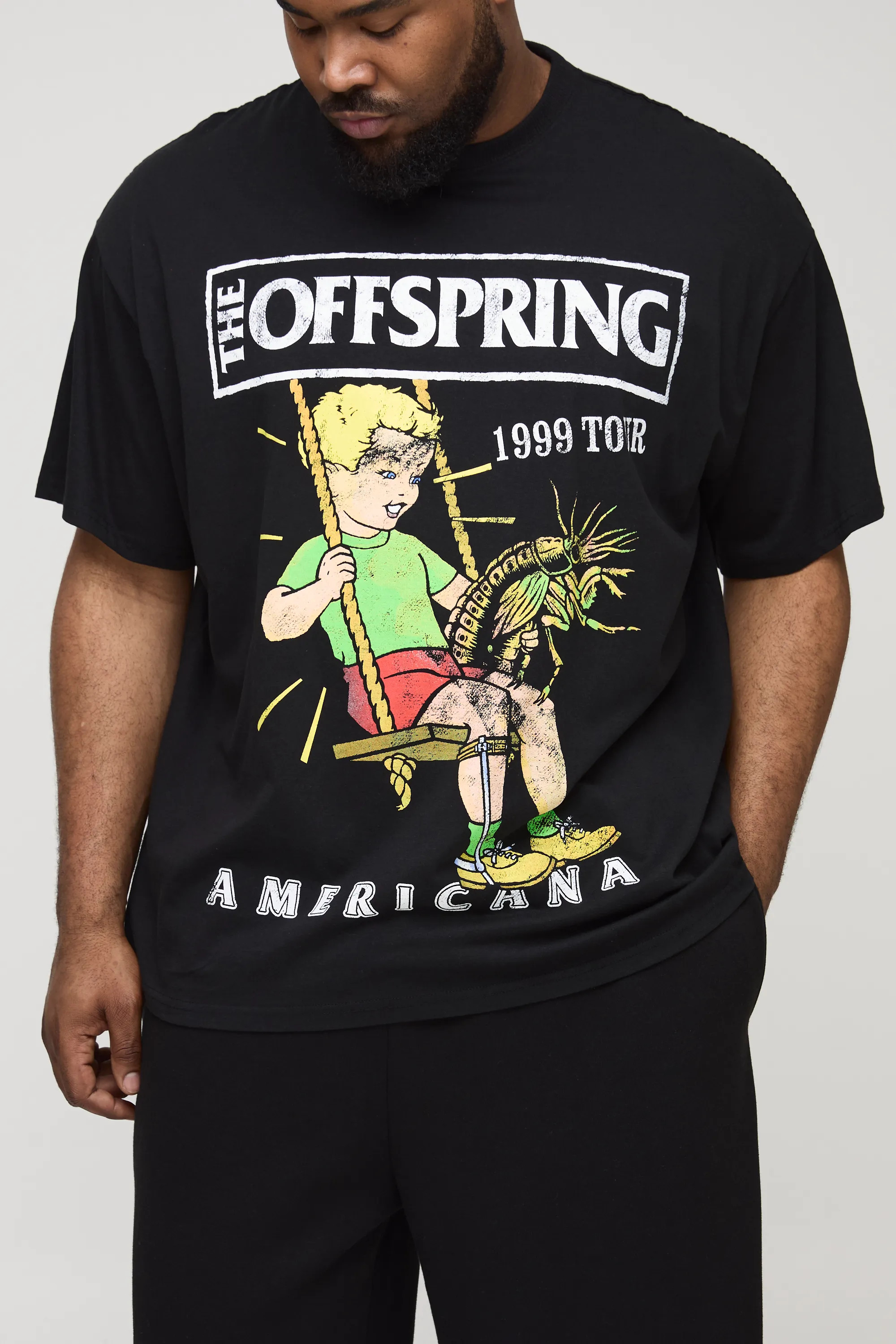 T-Shirts | Plus Oversized The Offspring License Print T-Shirt | boohooMAN | Boohoo.com (UK & IE)