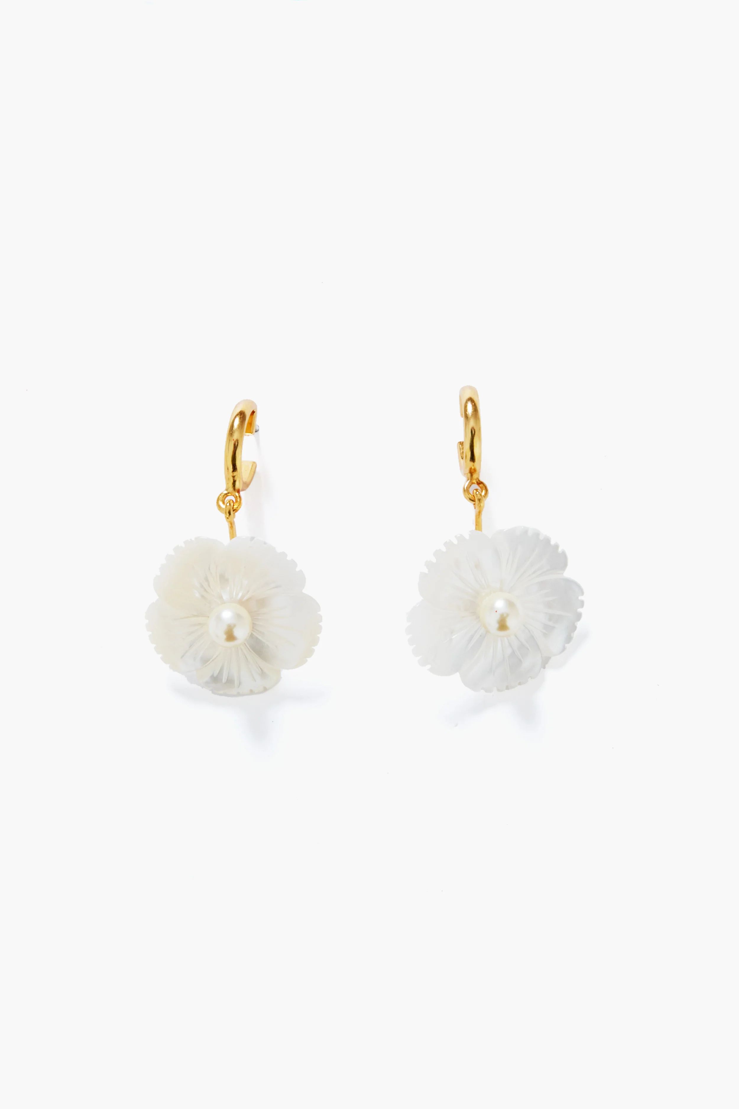 Mother of Pearl Tayla Hoop Earrings | Tuckernuck (US)