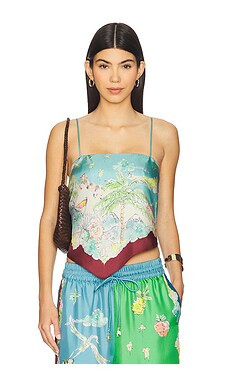 Alemais Daria Silk Scarf Top in Multi from Revolve.com | Revolve Clothing (Global)