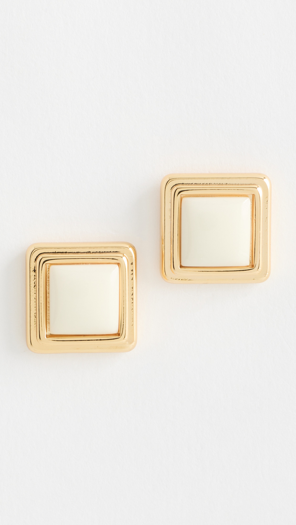 Archer Earrings - Gold/White | Shopbop