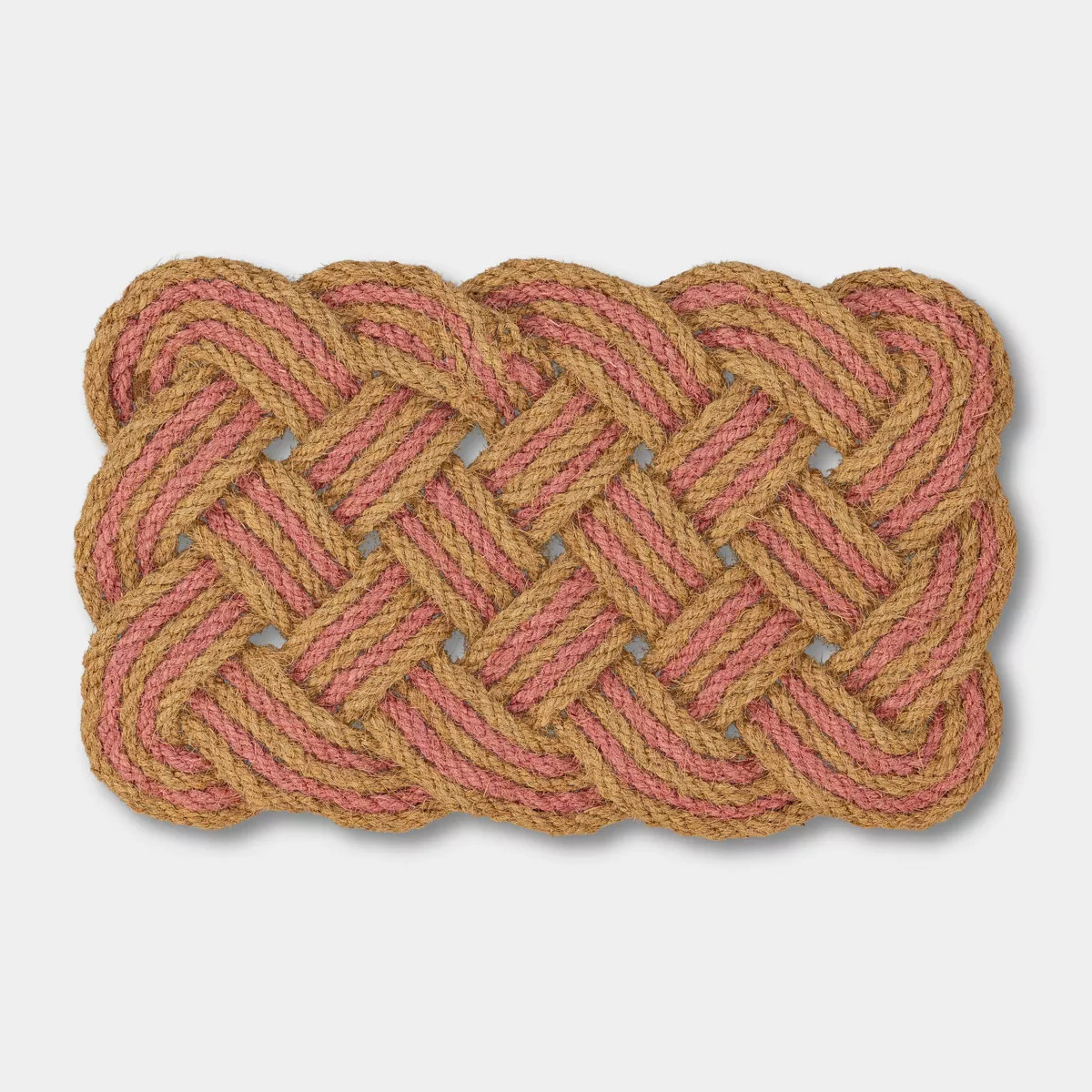 18"x30" Lovers Knot Coir Dorm Doormat Pink - Threshold™ | Target