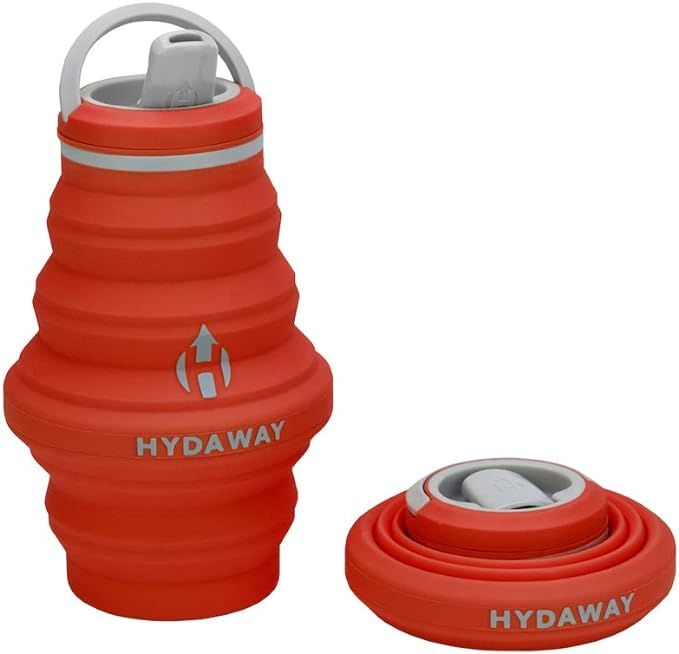 HYDAWAY Collapsible Water Bottle, 17oz Spout Lid | Ultra-Packable, Travel-Friendly, Food-Grade Si... | Amazon (US)