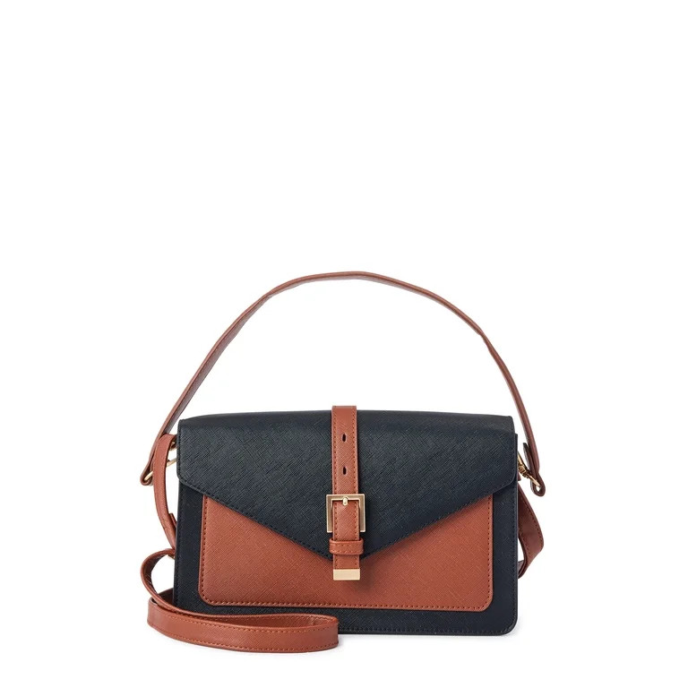 Time and Tru Lori Front Flap Crossbody Women's Handbag | Walmart (US)