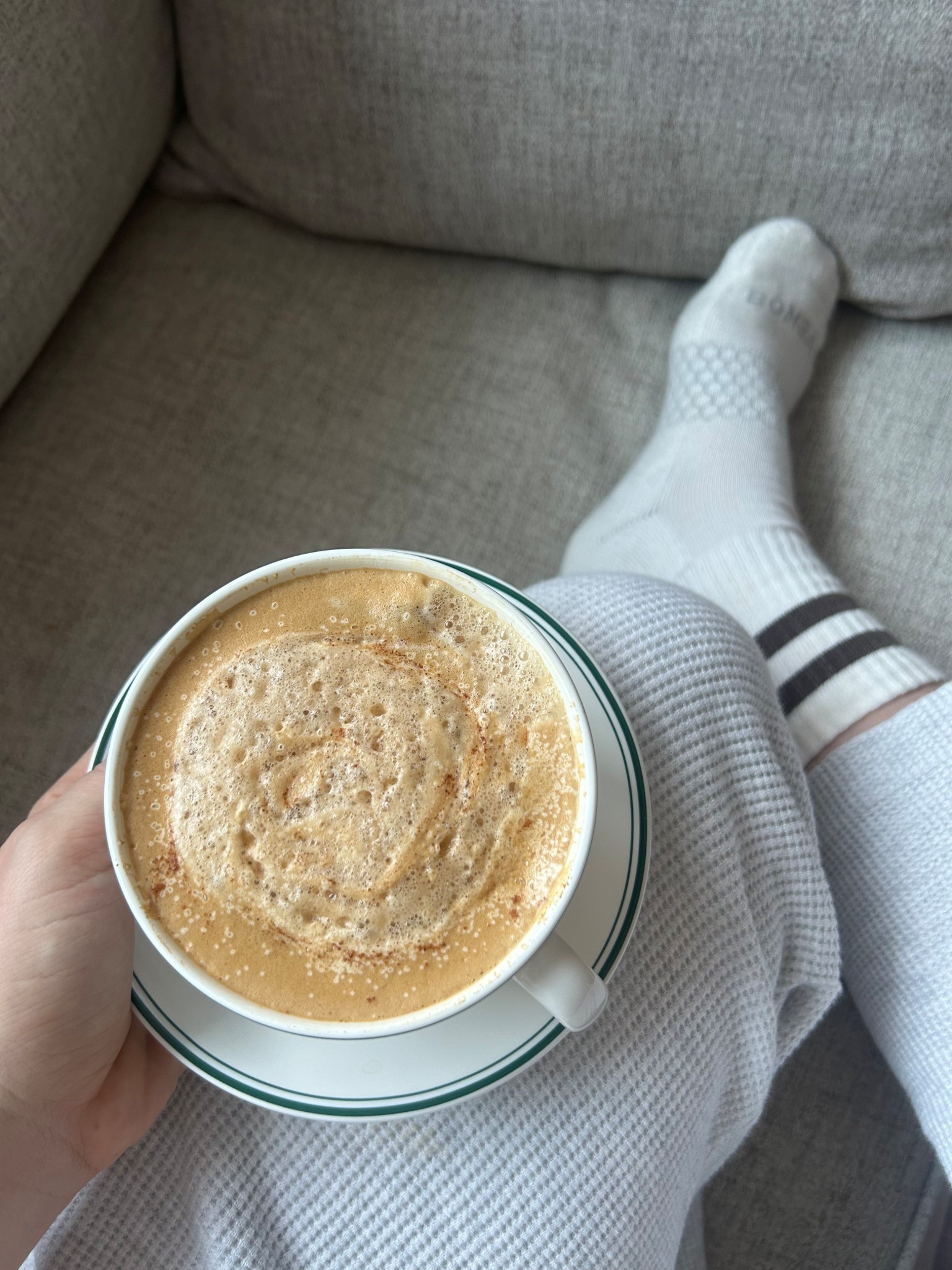 Winter weekend essentials!

Teacup and saucer, cafe style mug, best socks, crew length socks, lounge outfit, winter lounge, outfit relaxed, weekend look, fitness, morning routine 

#LTKmorningroutine #LTKmomlife #LTKfitnessgoals