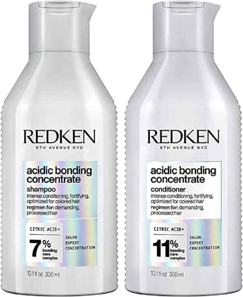 REDKEN Bonding Shampoo & Conditioner Set for Damaged Hair Repair | Acidic Bonding Concentrate | S... | Amazon (US)