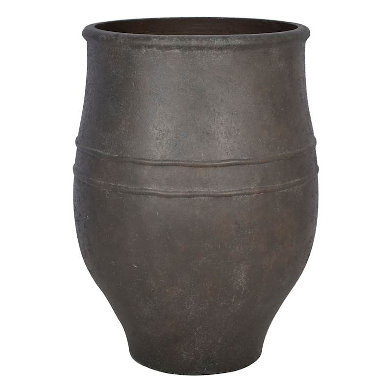 24IN Onyx Planter Black | At Home