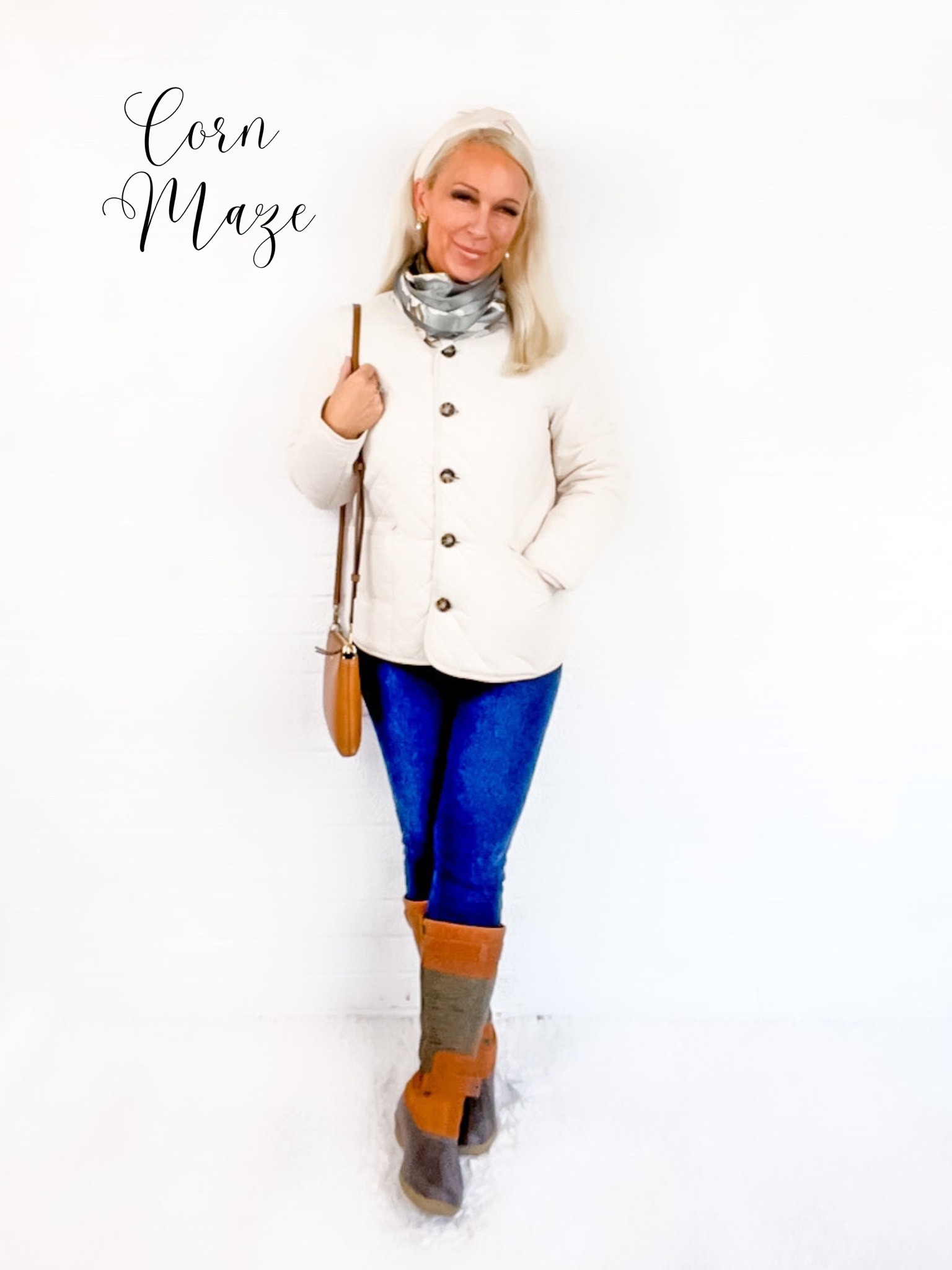 Weekend Outfits - Corn Maze!
- Ivory Quilted Lady Coat HALF OFF!
- Sperry Brown Tall Boots (waterproof) 20% off!
- Sea Green Neck Scarf

Preppy / New England / Midwest / Over 40 / Over 50 / Over 60

#LTKSeasonal #LTKsalealert #LTKstyletip