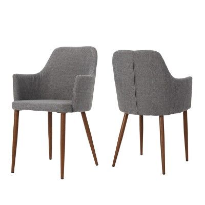 Set of 2 Zeila Mid Century Dining Chair - Christopher Knight Home | Target