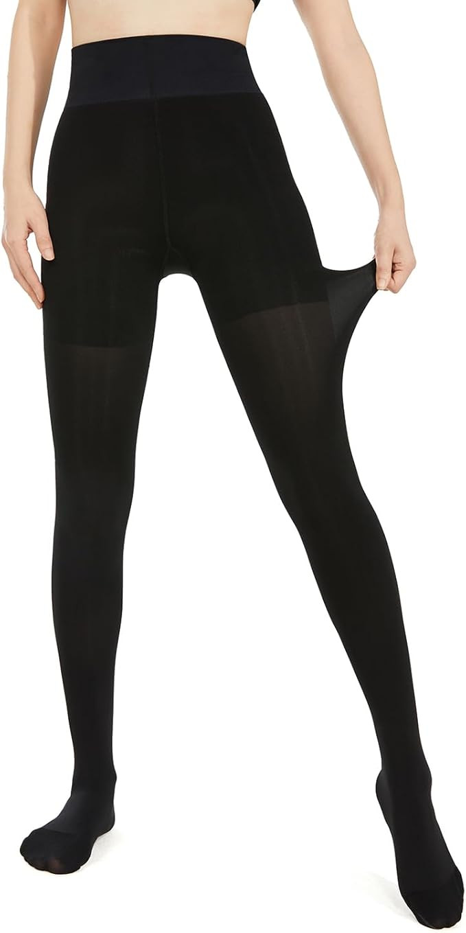 LUCKMEEY Black Tights for Women - Opaque Tights for Women Under Dress Warm Pantyhose for Women Hi... | Amazon (US)