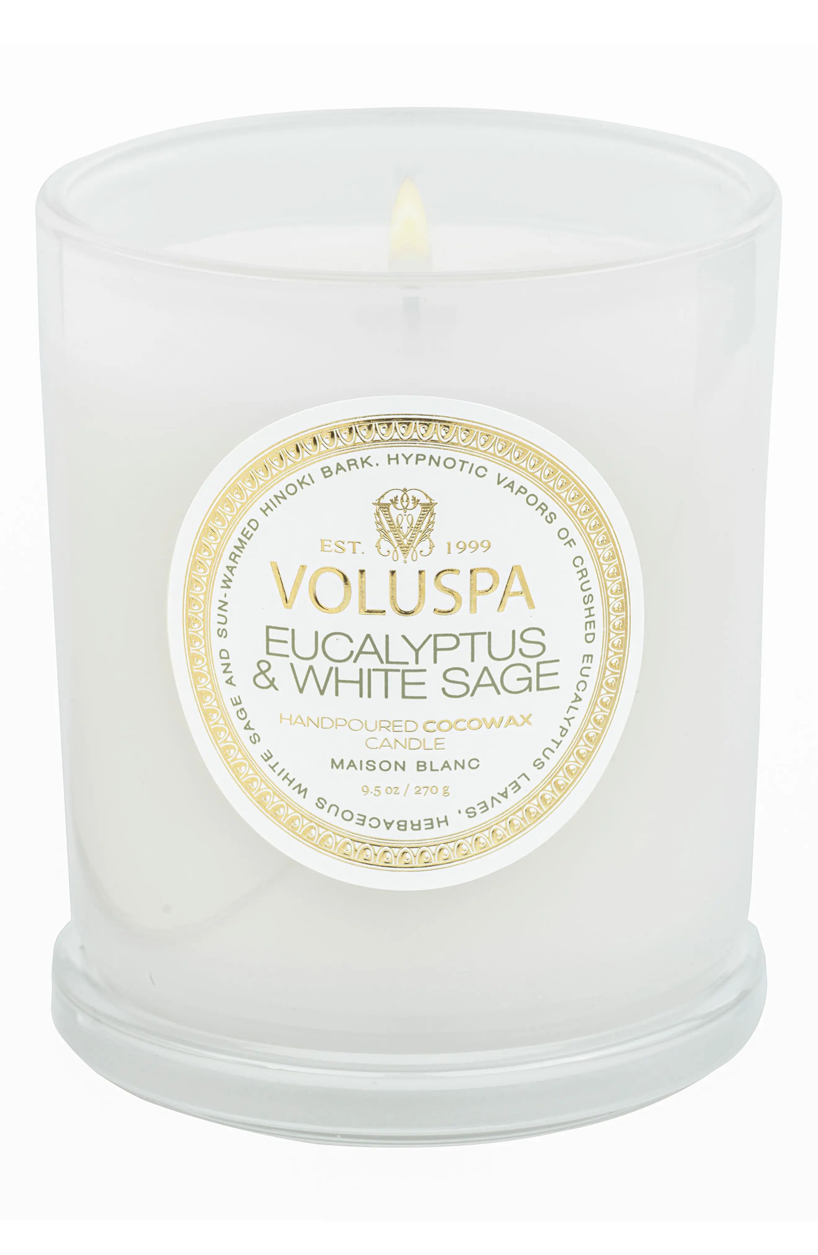 Voluspa Eucalyptus & White Sage Classic Candle at Nordstrom | Nordstrom