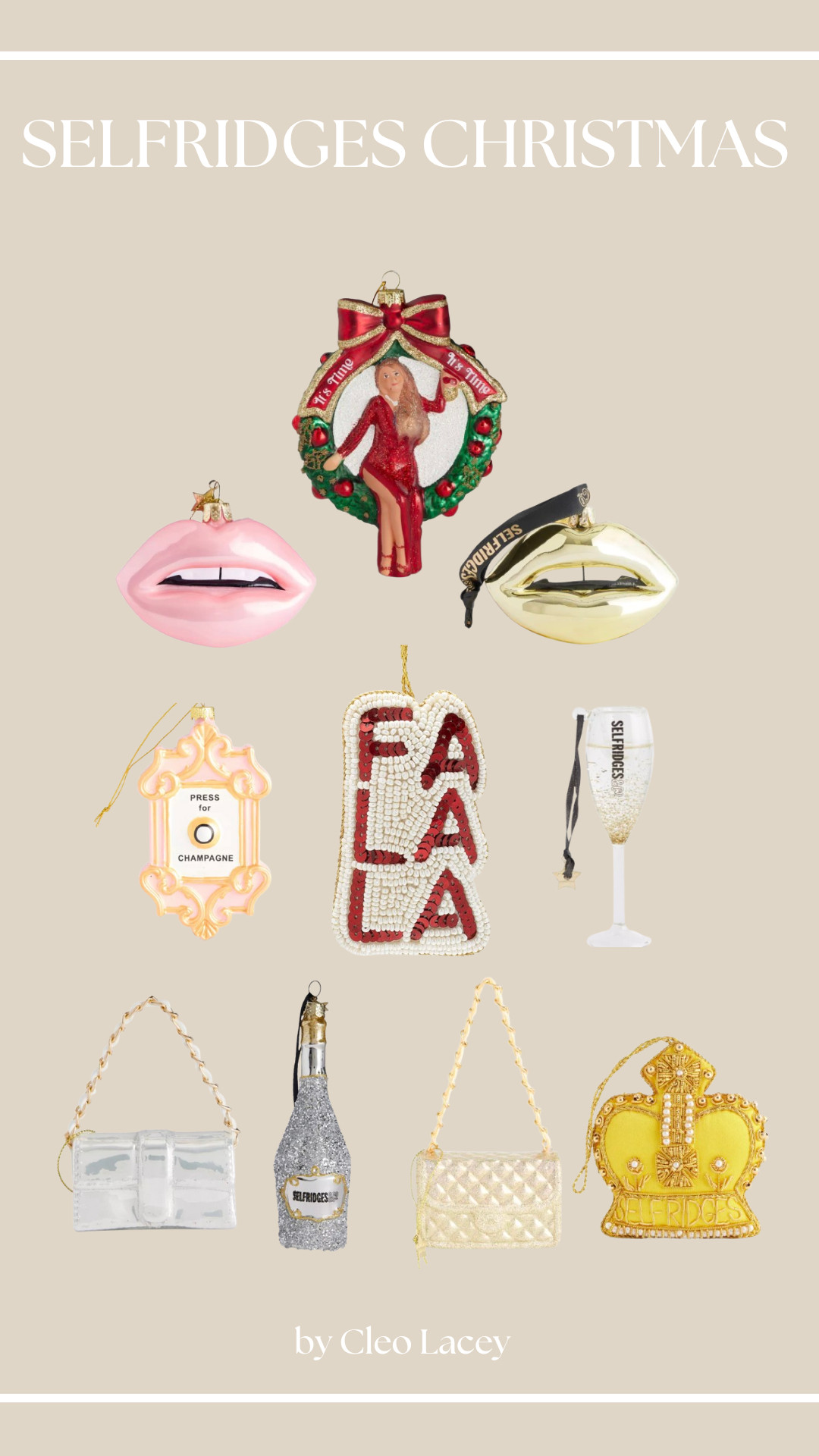 Obsessed with this year’s Selfridges Christmas Gifting collection, so many luxe finds, and the decorations are the chicest touch for my tree 🎁 #LTKxSelfridges #GiftGuides #Christmas 

 #LTKxSelfridges #LTKuk #LTKfestive