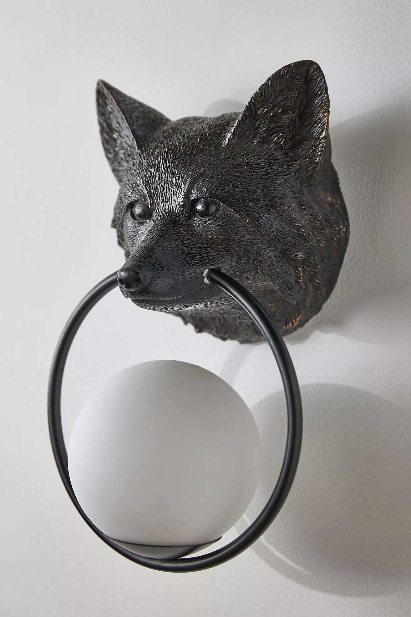 Woodland Fox Globe Outdoor Sconce Wall Light | Anthropologie (US)