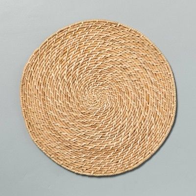 13" Natural Woven Plate Charger Beige - Hearth & Hand™ with Magnolia | Target