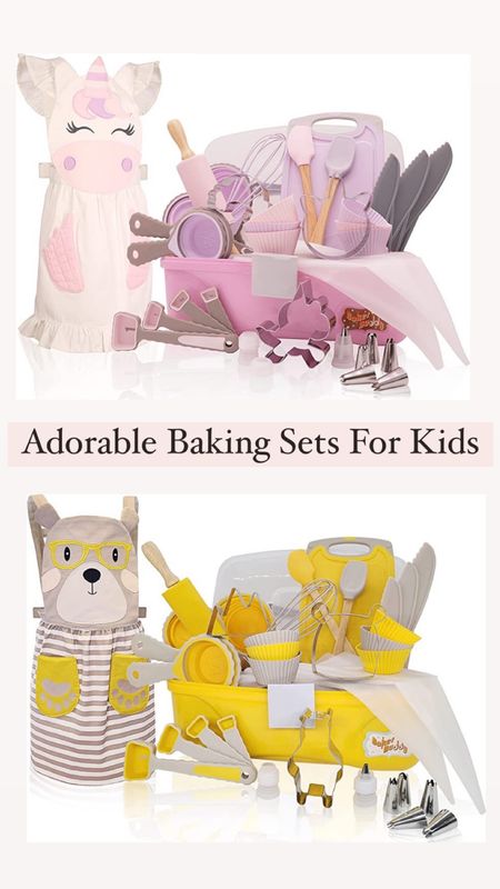 Baking sets for kids! Such a cute gift idea.
Unicorn baking set
Teddy bear baking set
Kids birthday gift 

#LTKfamily #LTKGiftGuide #LTKkids