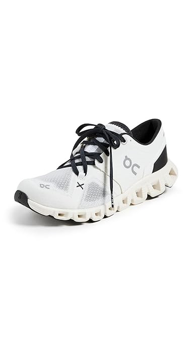 On Women's Cloud X 3 Sneakers, White/Black, 8.5 Medium US | Amazon (US)