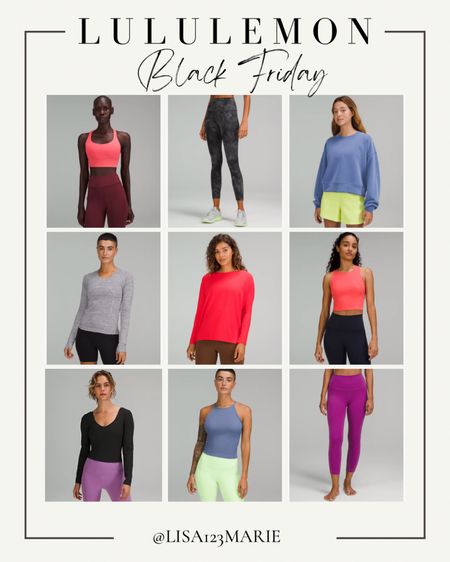 Lululemon black Friday deals. Gift guide for her. Lululemon leggings on sale. Lululemon sports bras. Lululemon running clothes. 

#LTKunder100 #LTKfit #LTKGiftGuide