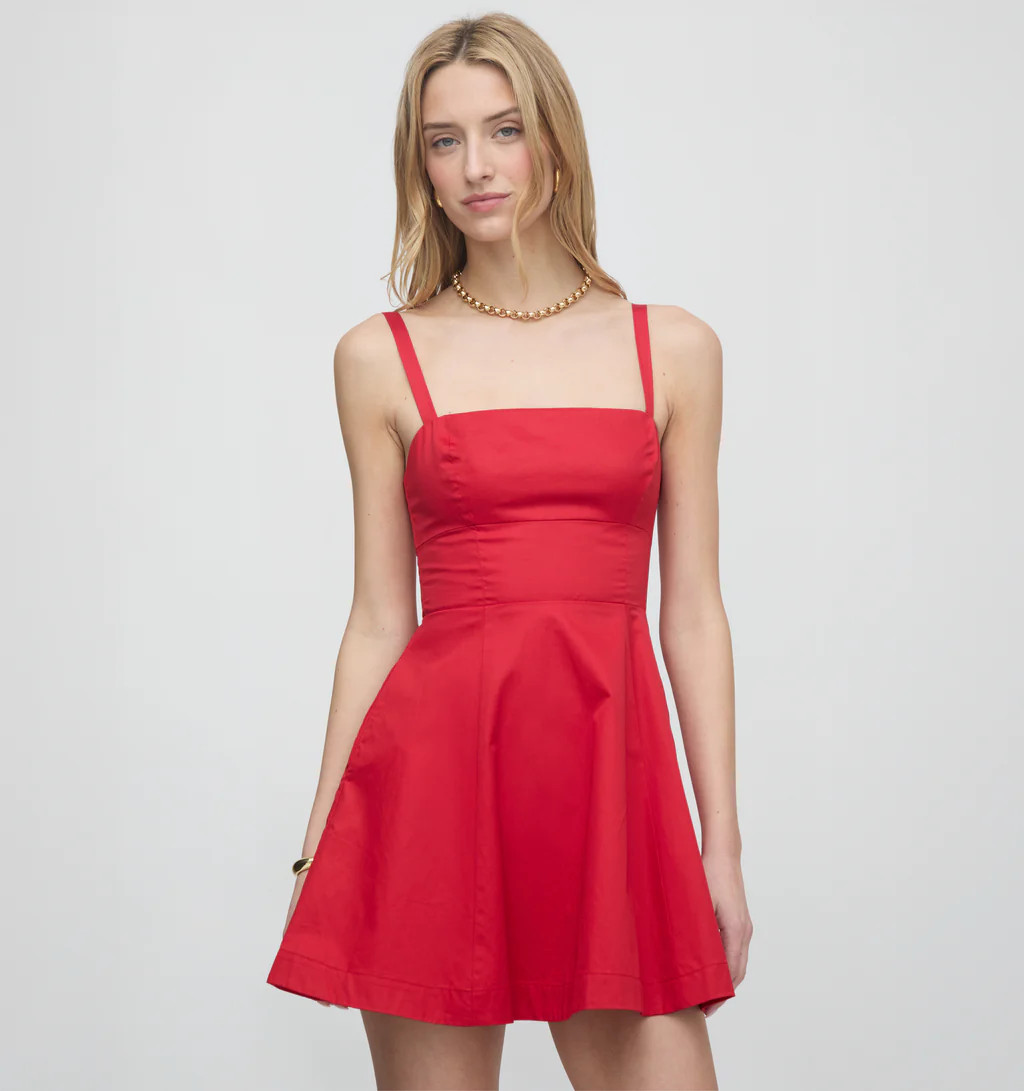 The Margot Mini Dress - Red | Hill House Home US