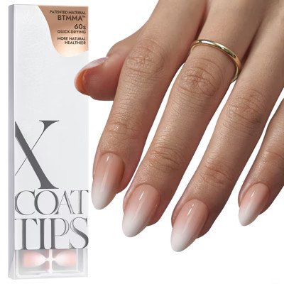 BTArtboxnails XCOATTIPS® Ombré Peach Color - Short Almond | Target