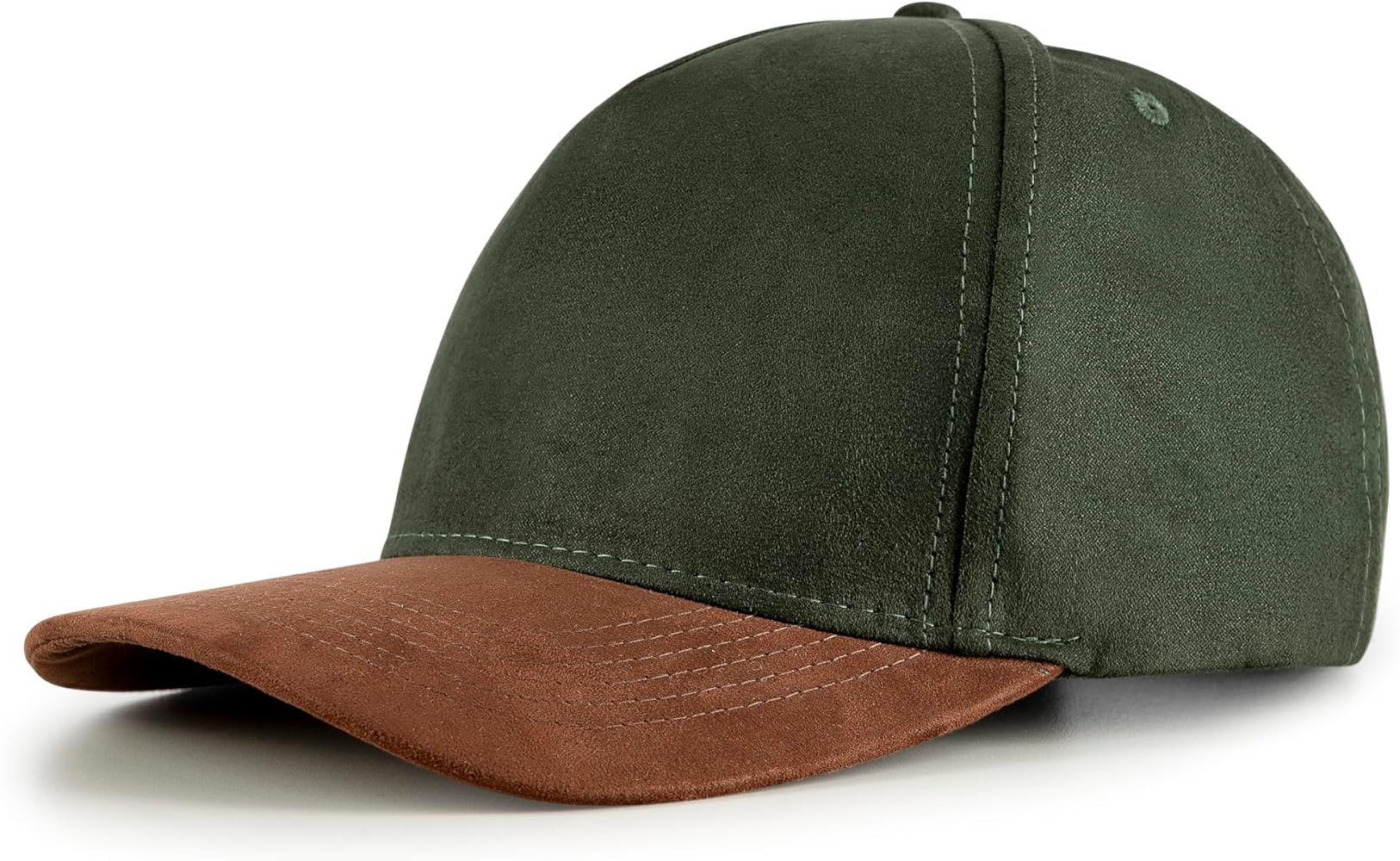 Men's Premium Suede Baseball Cap, 100% Cotton Blend, Adjustable Back Strap, Casual Style | Amazon (US)