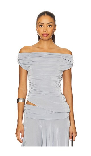 Salma Top in Slate | Revolve Clothing (Global)