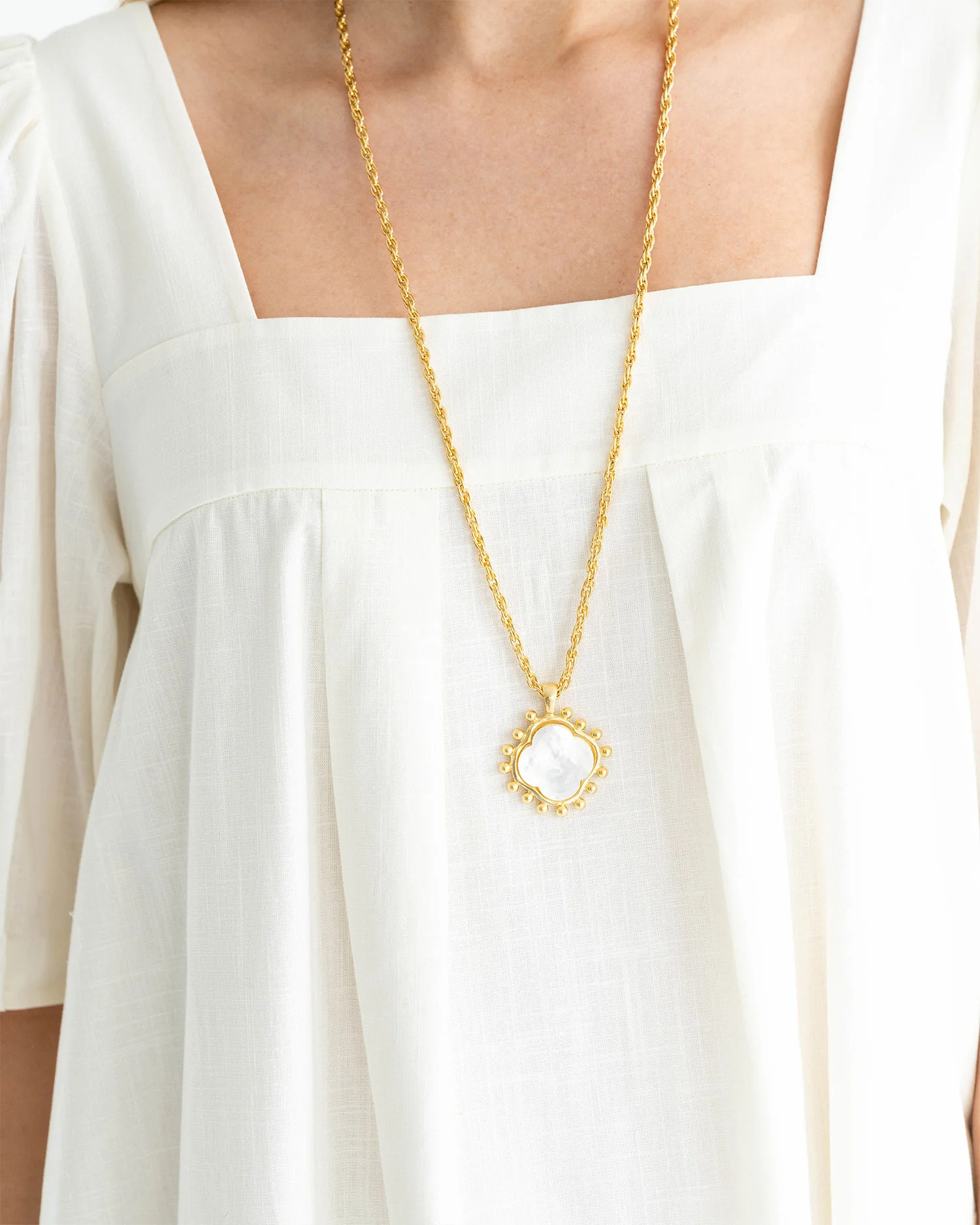 Sophie Long Clover Necklace | Susan Shaw