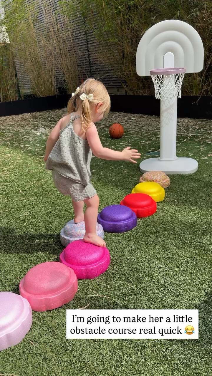 I’m going to make her a little obstacle course real quick 😂

#LTKKids #LTKHome #LTKActive