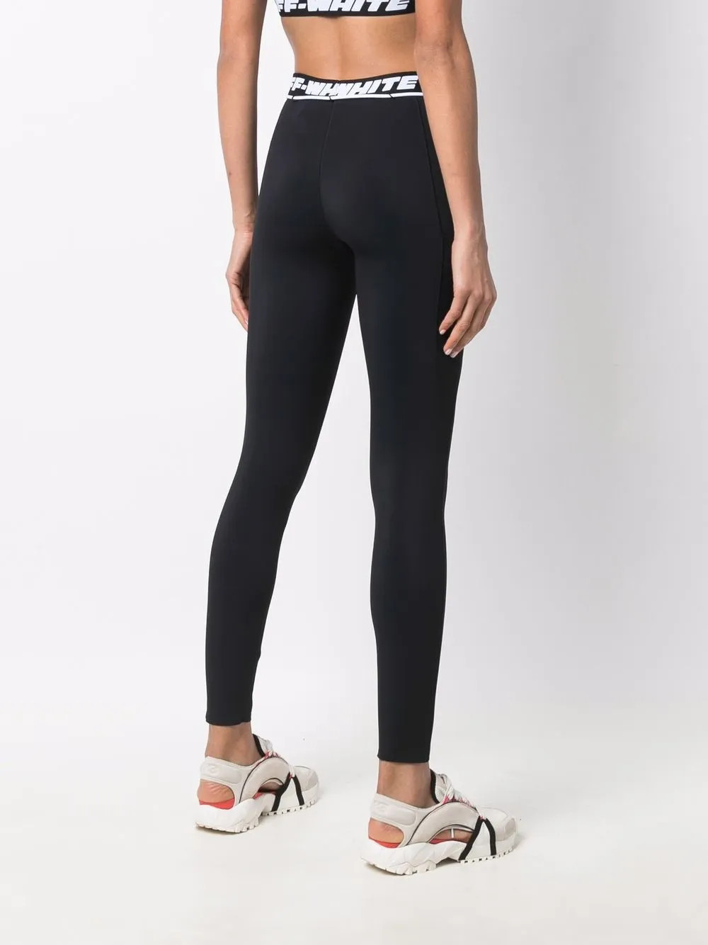 leggins deportivos con franja del logo | Farfetch (RoW)