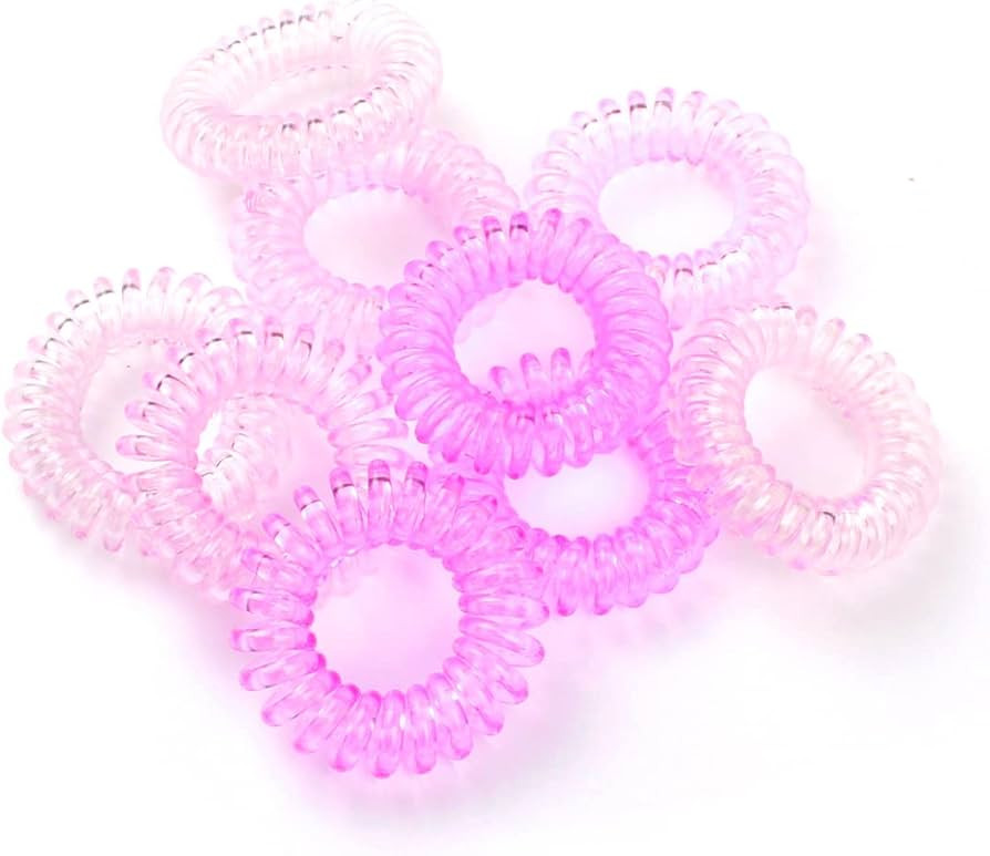 YEEPSYS Hair Ties, Coil Hair Ties, Phone Cord Hair Ties, Hair Coils Elastic Hair Band with Strong... | Amazon (US)