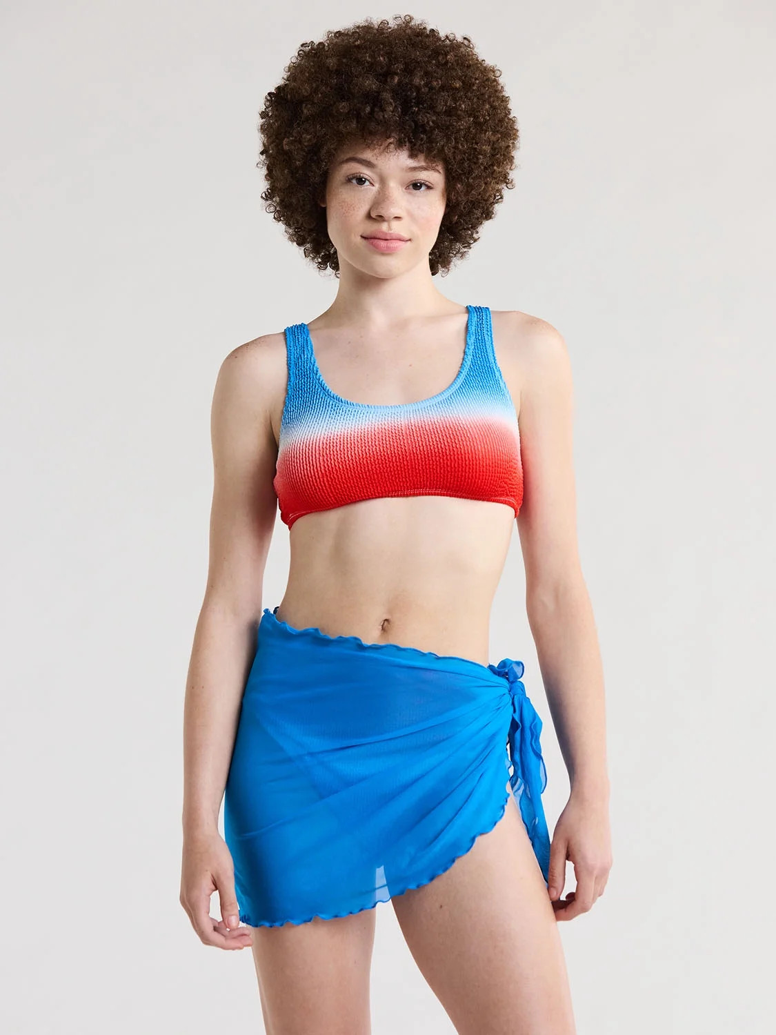 No Boundaries Juniors’ Lettuce Edge Sarong Coverup, Sizes XS-XL | Walmart (US)