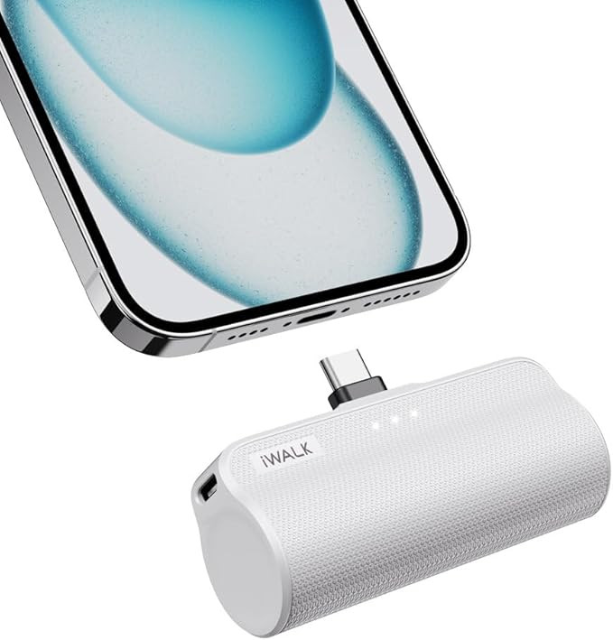 iWALK USB C Power Bank, 3350mAh Ultra-Compact Small Portable Charger Compatible with iPhone 15, S... | Amazon (US)