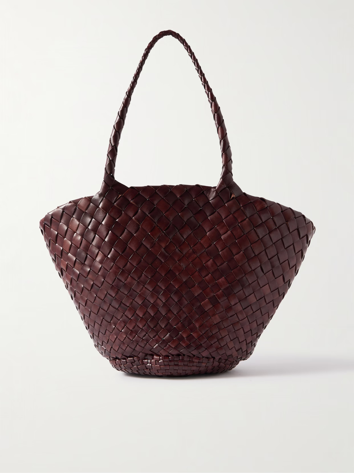 Dragon Diffusion - Egola Woven Leather Tote - Dark brown | NET-A-PORTER (UK & EU)