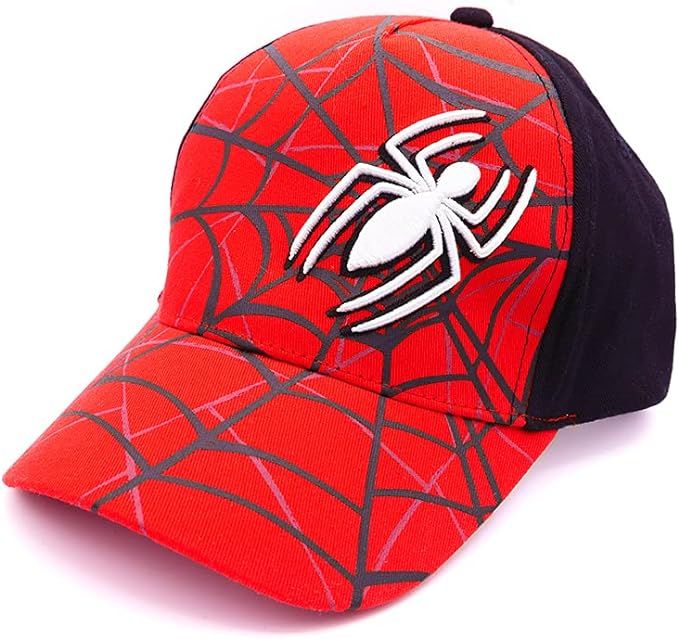 Marvel Spiderman Hat for Boys, Breathable Spiderman Baseball Cap for Toddlers, Boys Ages 3-9 | Amazon (US)