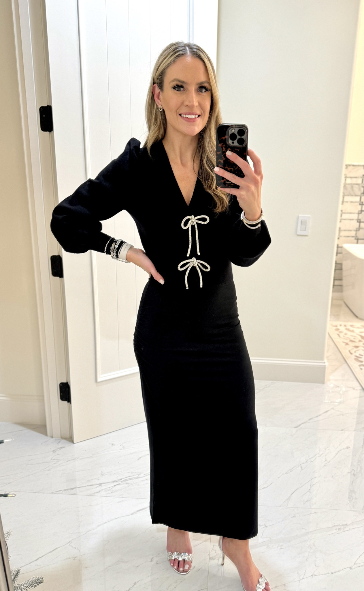 ✨ Holiday Outfit ✨ Perfect for New Year’s Eve yet can be worn all year long. 

This cardigan has been sold out many times and there’s only a couple of colors and sizes available. Hoping for a restock! Buy after some approached me TWICE tonight about it I thought I should share it again anyway along with some similar style options. ✨  

DM me about my jewelry if it appeals to you and I can send you the info. Great pricing!!

#everypiecefits 

New Year’s Eve party
New Year’s Eve outfit
Holiday outfit
Christmas outfit
Work outfit
Office party outfit

#LTKparties #LTKHoliday #LTKover40