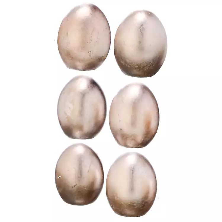 Speckled Metallic Gold Easter Eggs, Set of 6 | Kirkland's Home
