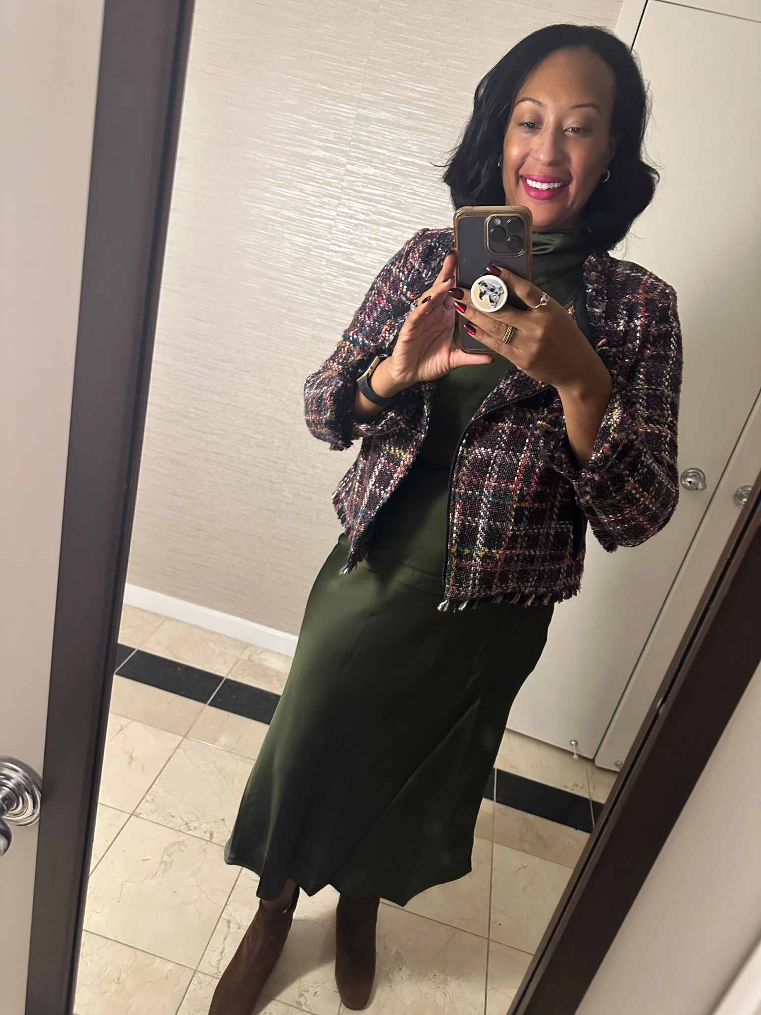 Tweed jacket | satin dress | date night dress | conference dresss

#LTKStyleTip #LTKWorkwear #LTKFindsUnder100